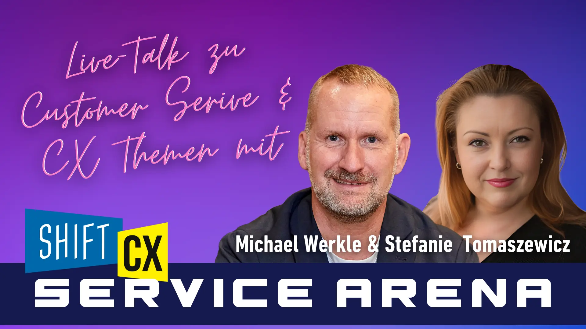 Service Arena mit Stefanie Tomaszewicz und Michael Werkle