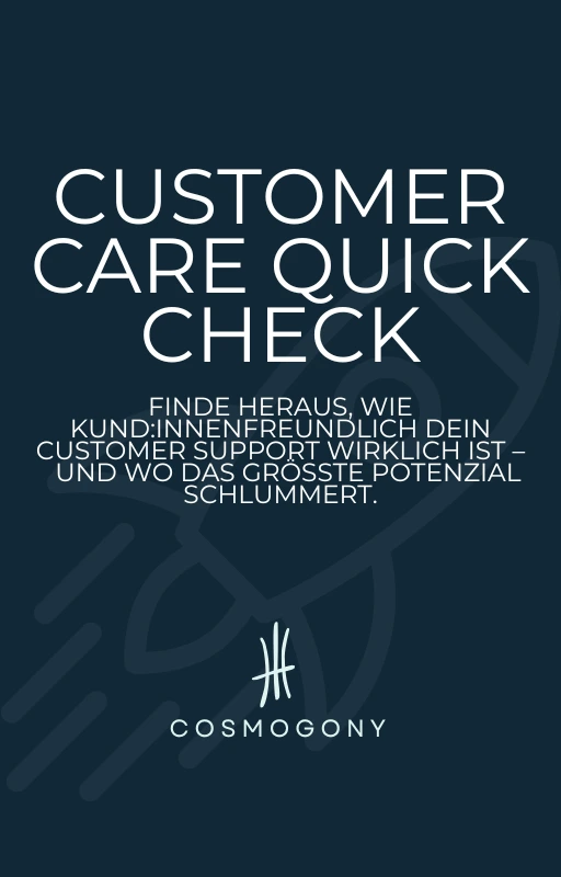 Customer Care Quick Check Cover