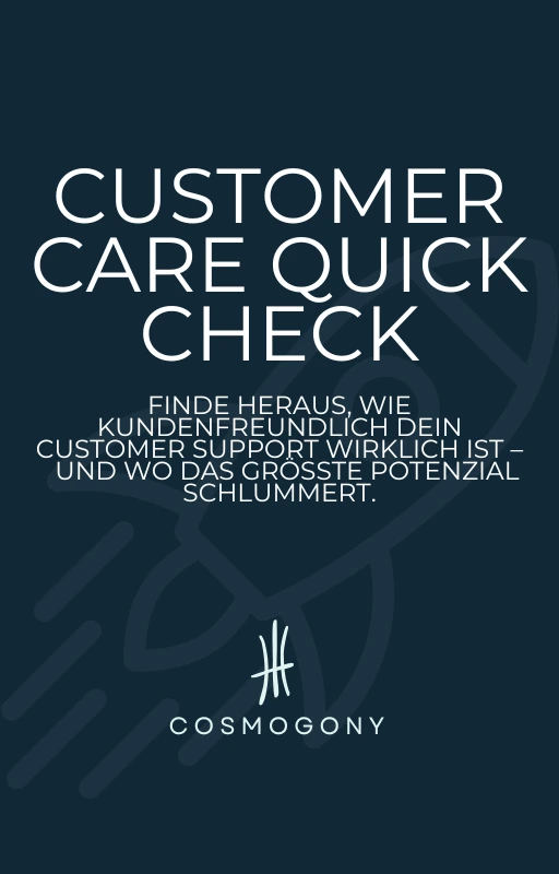 Customer Care Quick Check Cover